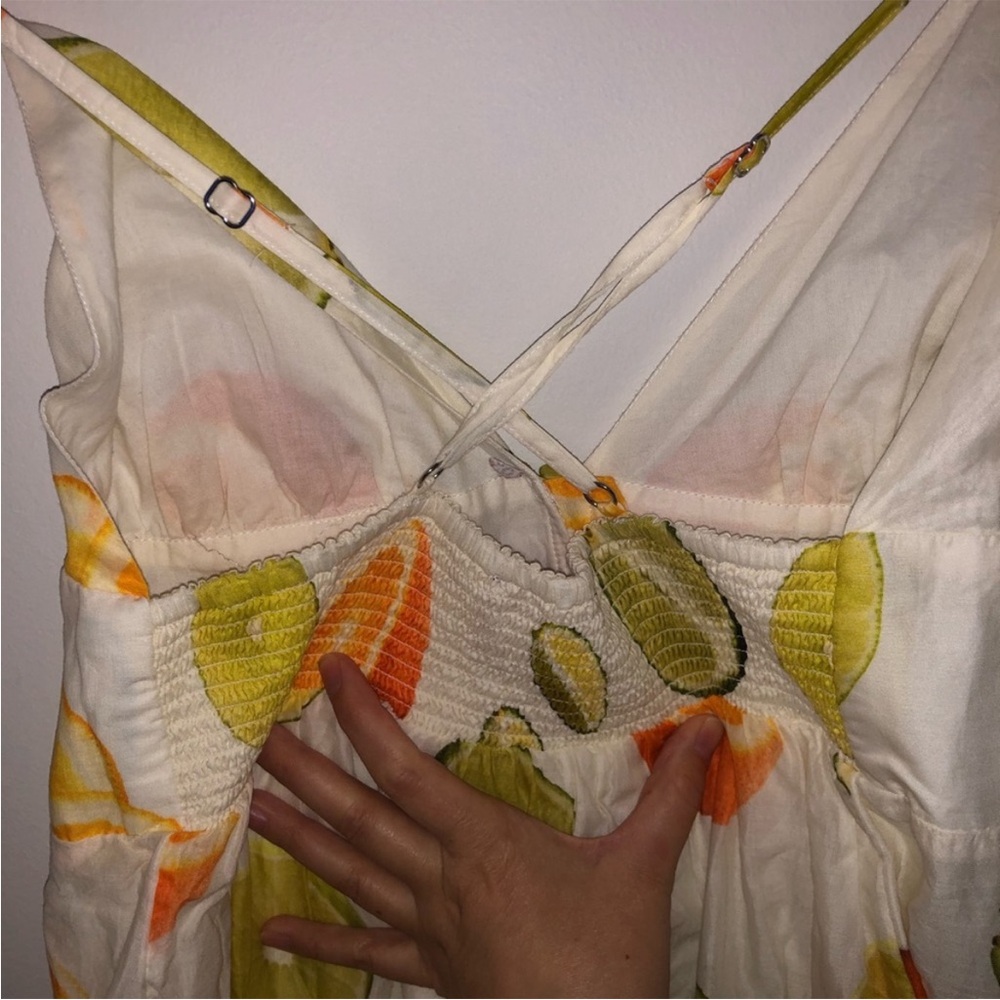 J Crew citrus tiered dress Edie Parker S - Picture 8 of 14